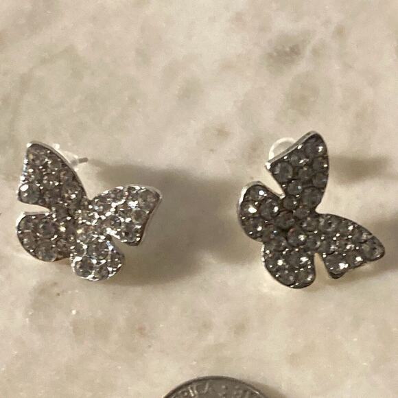 Stud Earrings butterfly bling - Picture 4 of 6